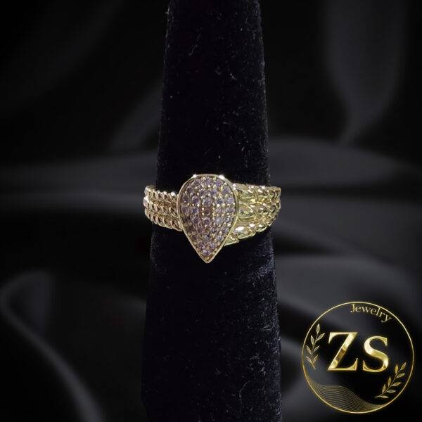 Anillo Gota Pavé