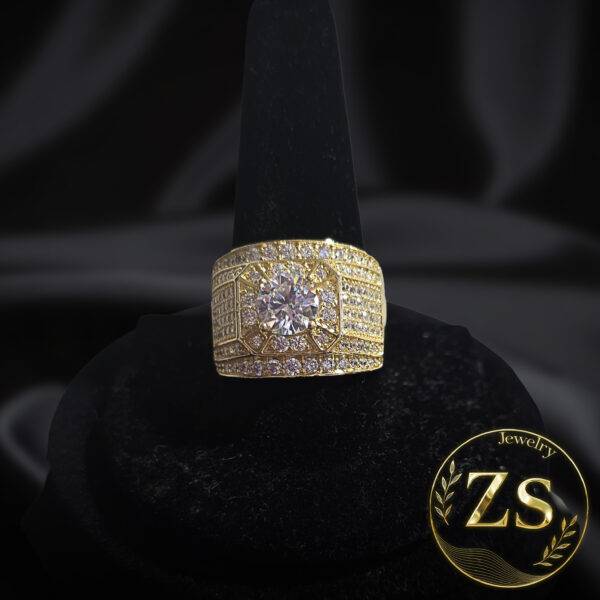 Anillo de Lujo Pavé Central