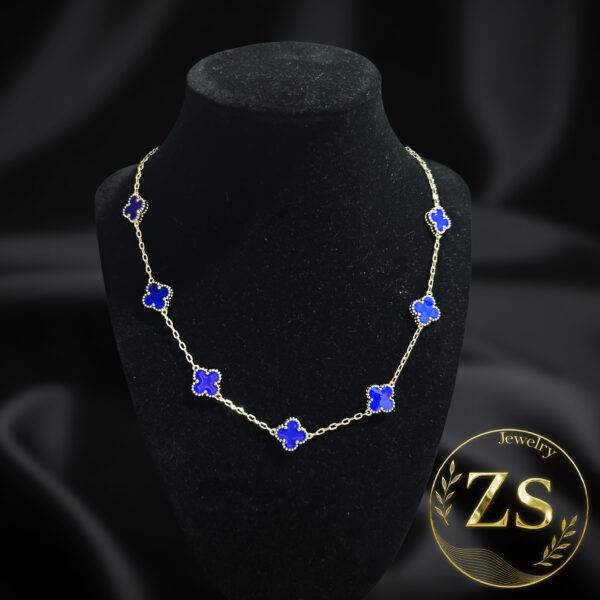 Collar Seven Trébol Azul